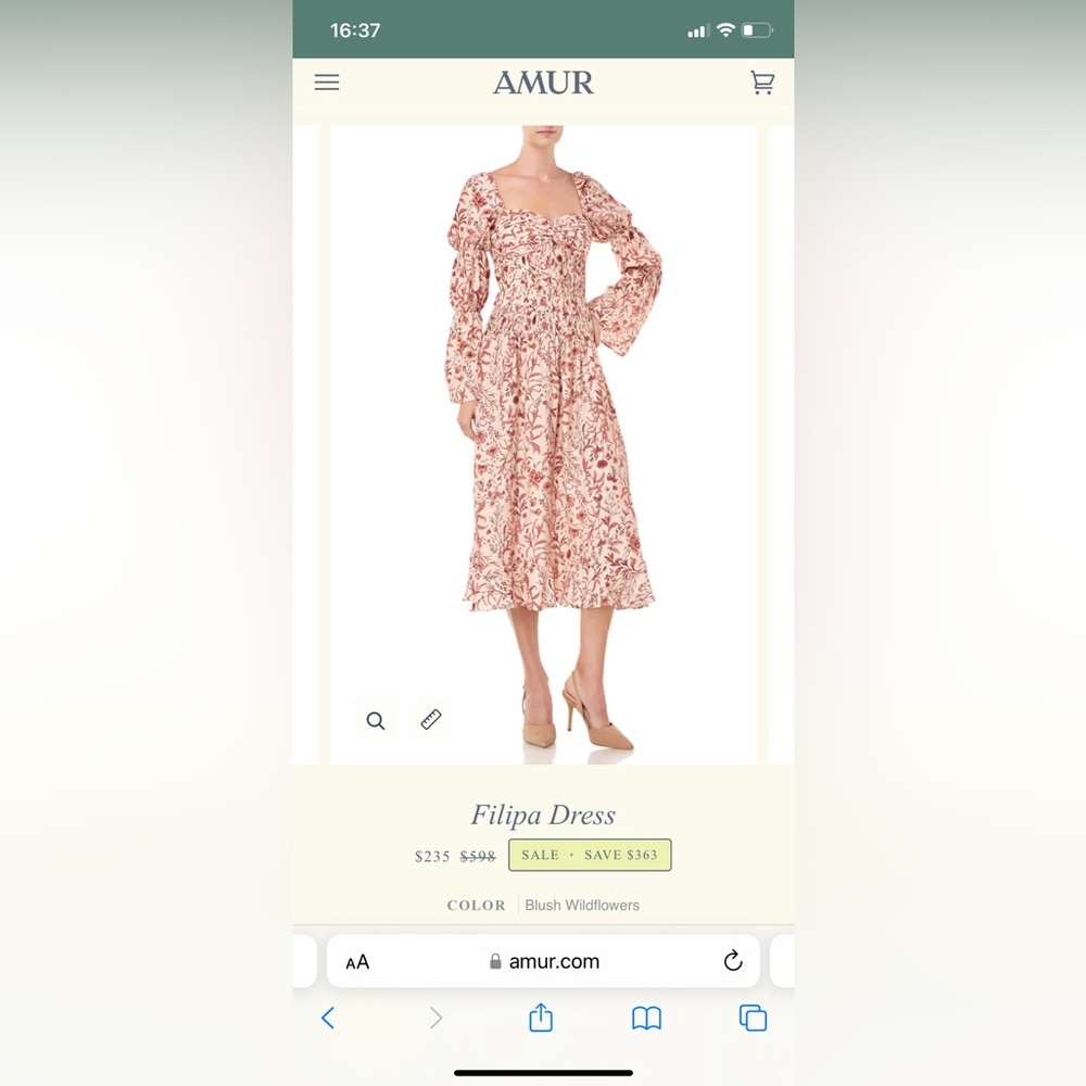 Amur Filipa Dress
Blush Wildflowers / 6